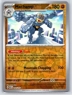 MACHAMP 068/165 REVERSE HOLO 151 POKEMON NEAR MINT - Image 1