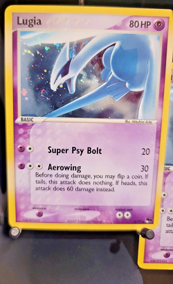 Pokemon Lugia Holo 2/17 - Vintage 2000s WotC POP Series 5 Promo - LP (w/ bonus) - Image 1