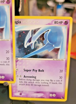 Pokemon Lugia Holo 2/17 - Vintage 2000s WotC POP Series 5 Promo - LP (w/ bonus) - Image 2