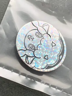 Wooloo plastic medal coin Holo Pokemon Japanese Pocket Monster NINTENDO RARE - Image 3