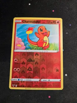Charmander 023/185 Common Vivid Voltage Pokemon Reverse Holo NM - Image 1