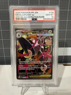 2025 Pokemon PFL EN-PHANTASMAL FLAMES 128 MEGA LOPUNNY EX SIR PSA 10 - 140768067 - Image 1