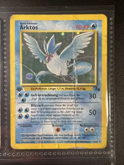 Pokemon Card - Holo Rare 1.Edition Arktos 2/62 - Image 2
