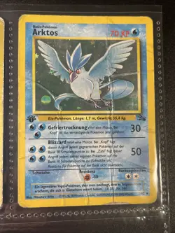 Pokemon Card - Holo Rare 1.Edition Arktos 2/62 - Image 5
