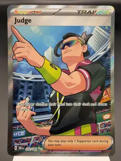 Judge 222/182 - Full Art Secret Rare - Destined Rivals Pokemon Card MINT - Image 1