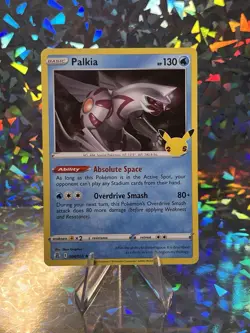 Pokemon TCG Palkia Celebrations 25th Anniversary 004/025 Holo Rare Stamped Card - Image 1