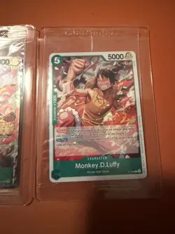 Monkey.D.Luffy P-135 Winner Stamp OP16 Pre-Release Event Promo Card Sealed +Base - Image 3