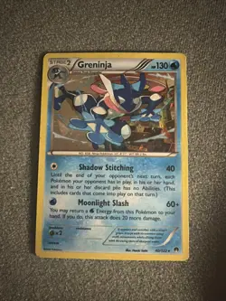 Pokemon TCG Greninja Cracked Ice Holo Card 40/122 XY Breakpoint - Image 1