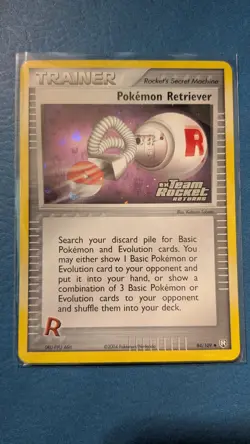 04 Pokemon EX Team Rocket Returns Pokemon Retriever 84/109 REVERSE HOLO STAMPED - Image 1