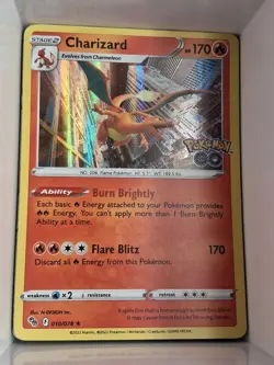 Pokemon Go Charizard Holo Rare TCG 010/078 - Image 1