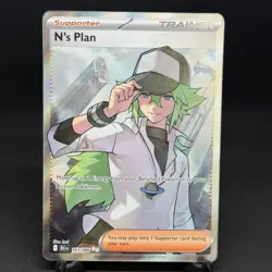 N's Plan 163/086 Ultra Rare Black Bolt Pokemon TCG - Image 1