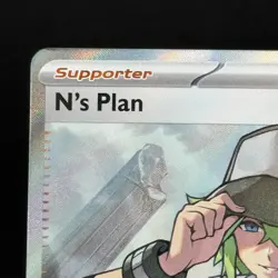 N's Plan 163/086 Ultra Rare Black Bolt Pokemon TCG - Image 2