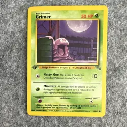 Wizards of the Coast Pokemon TCG Fossil Unlimited Grimer 48/62 Common EN - Image 1