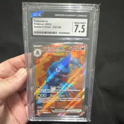 The Pokemon Company Toxicroak ex 232/198 SV01 Full Art Foil UR CGC 7.5 2023 Eng - Image 1