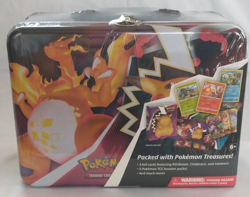 Pokemon TCG: Charizard Collectors Treasure Chest Lunch Box Tin Sealed - Image 1