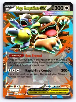 Mega Kangaskhan ex 104/132 Double Rare Mega Evolution Pokemon Near Mint - Image 1