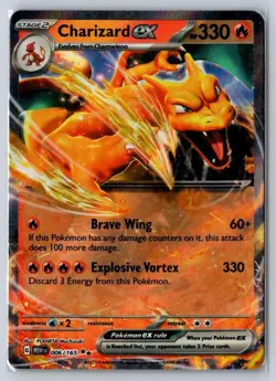 Charizard ex 006/165 Double Rare 151 Pokemon Near Mint - Image 1