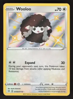 Wooloo SV103/SV122 Pokemon TCG Shining Fates: Shiny Vault NM - Image 1