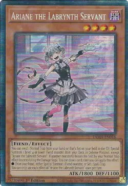 Ariane the Labrynth Servant (CR)-Collector's Rare - 1st Edition - TAMA-EN016 ... - Image 1