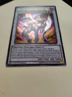 Hot Red Dragon Archfiend Bane HSRD-EN042 1st Ed Secret Rare LP - Image 2