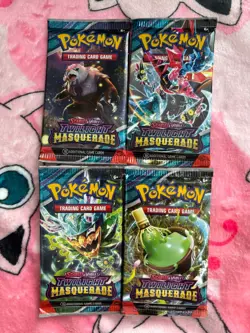 Pokemon TCG Scarlet & Violet Twilight Masquerade 4x Booster Packs | See Desc - Image 1
