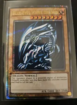 QCR Blue-Eyes White Dragon Quarter Century Secret Rare Yugioh NM TCG MP24-EN001 - Image 1