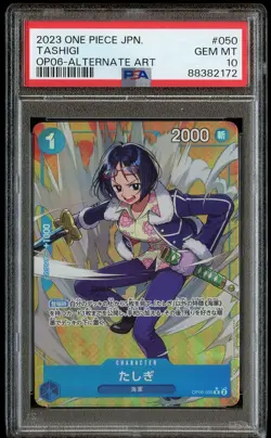 2023 One Piece Japanese TASHIGI OP06-050 Alternate Alt Art - PSA 10 - Image 1