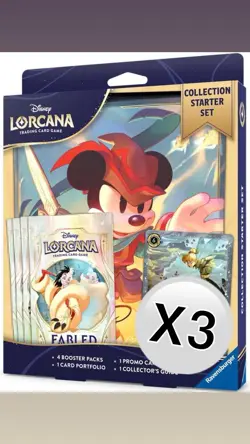 ✨ Disney Lorcana Fabled Starter Set X3 ✨ - Image 1