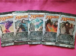 MTG Magic The Gathering RISE OF THE ELDRAZI New Sealed Booster ALL 5 PACK ART - Image 1