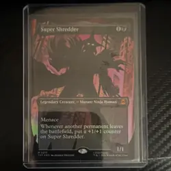 Wizards of the Coast Super Shredder M 0217 TMNT Borderless Foil Mythic Black - Image 1