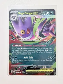 Pokemon Ascended Heroes Mega Gengar Ex 125/217 Double Rare Holo - Image 1