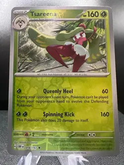 Tsareena 018/197 Obsidian Flames Pokemon Reverse Holo Near Mint - Image 1
