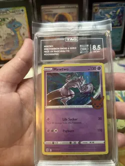 Pokemon Mewtwo 056/172 Trick or Trade Holo TAG 8.5 NM MT+ - Image 3