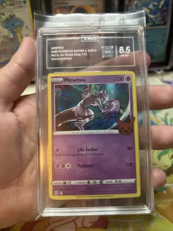 Pokemon Mewtwo 056/172 Trick or Trade Holo TAG 8.5 NM MT+ - Image 4