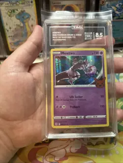 Pokemon Mewtwo 056/172 Trick or Trade Holo TAG 8.5 NM MT+ - Image 5
