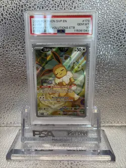 2025 POKEMON SVP EN-SV BLACK STAR PROMO #173 EEVEE PSA 10 - Image 1