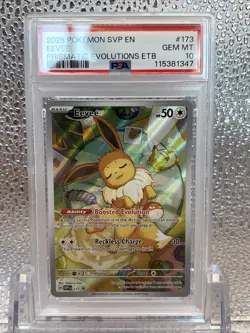 2025 POKEMON SVP EN-SV BLACK STAR PROMO #173 EEVEE PSA 10 - Image 3