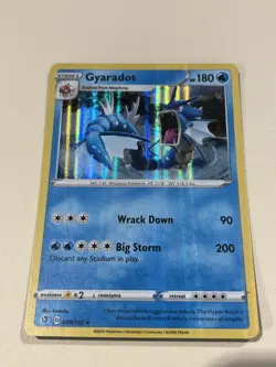 🔥 POKEMON TCG Gyarados 040/192 SWSH02: Rebel Clash Pokemon NM Holo - Image 1