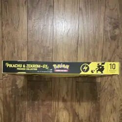 Pokemon TCG Tag Team Pikachu & Zekrom-GX Premium Collection Box - New - Damage - Image 5