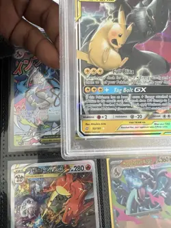 PSA 10 Pokemon Pikachu & Zekrom GX 33/181 Ultra Rare TAG TEAM Sun & Moon Team Up - Image 5
