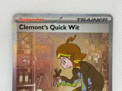 Pokemon Surging Sparks - Clemont's Quick Wit 243/191 - SIR - NM/M Condition - Image 2