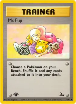 Mr. Fuji 58/62 - Fossil - WOTC - Uncommon - Pokemon TCG - HP - Image 1