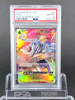 PSA 10 2023 One Piece JPN. SANJI OP04-Alternate ART Japanese #104 GEM MINT - Image 1