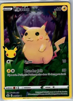 Pikachu 005/025 Celebrations - Pokemon Card - NM - Image 1