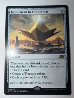 MTG CARD (AETHERDRIFT) Monument to Endurance - Regular Rare - Nm - Image 1