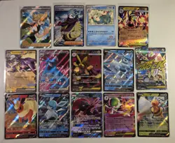 Pokemon Card TCG 14 Card Lot, Ex, Gx, V, Illustration, Trainer - Image 1