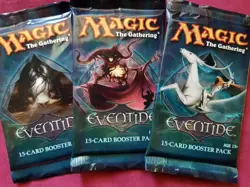 MTG Magic The Gathering EVENTIDE New Sealed Booster ALL 3 DIFFERENT PACK ART - Image 1