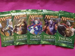 MTG Magic The Gathering THEROS New Sealed Booster ALL 5 PACK ART - Image 1