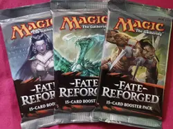 MTG Magic The Gathering FATE REFORGED New Sealed Booster ALL 3 PACK ART - Image 1