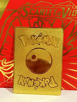 Thicc Charizard Gold Metal Pokemon Card-Collectible/Gift/Display - Image 2